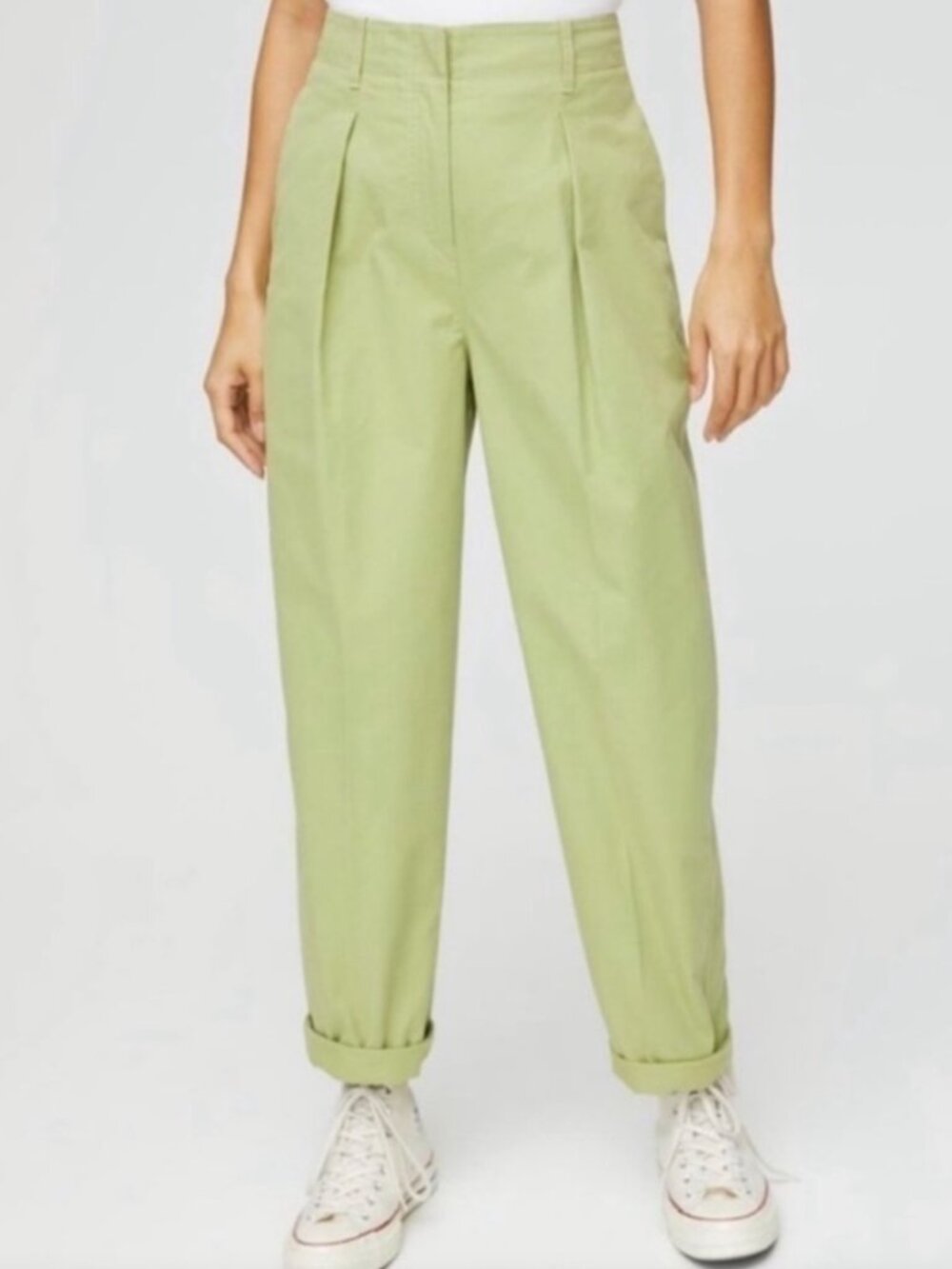 Aritzia Wilfred Free Day-Off Green Pants Size 4 EUC